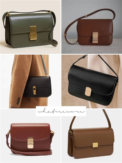 celine leather box bag dupe.